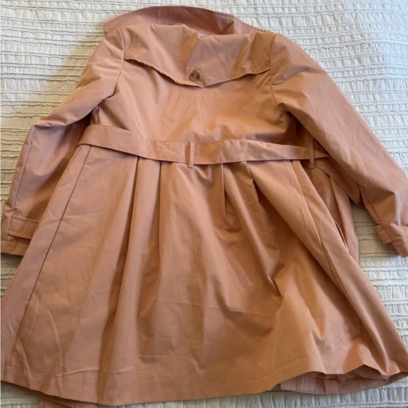 Girls Tan Trench Coat - Picture 5 of 5